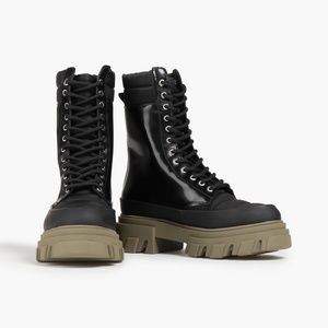 Ganni lace up boot